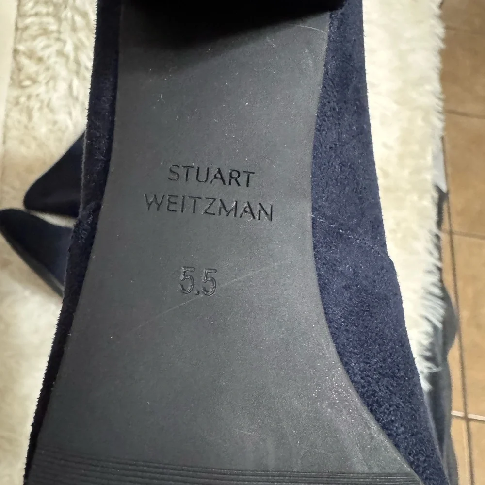 Stuart Weitzman Navy Over-the-Knee Boots